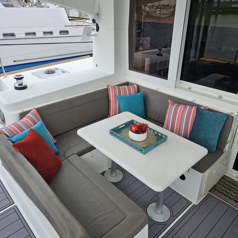 a large bed sitting in a room